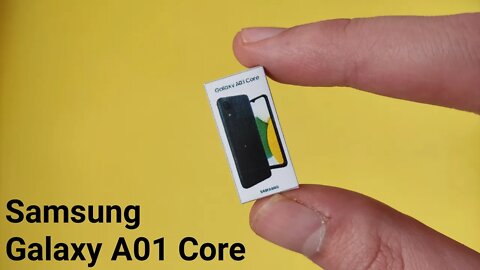 Samsung galaxy A01 Core miniature unboxing mini phone