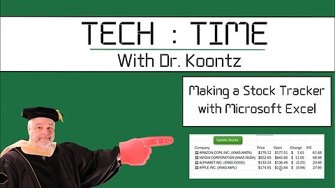 How to Create a Microsoft Excel Stock Tracker to Keep an Eye on Your Favorite Stocks