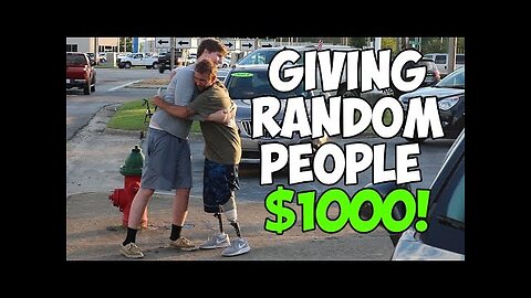 Giving Homeless People $1,000 (Not Clickbait)