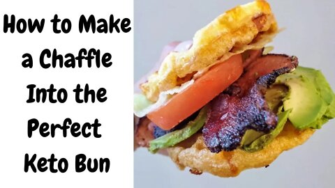 Keto Chaffle Recipe, Just Two Ingredients for a Perfect Keto Sandwich Bun