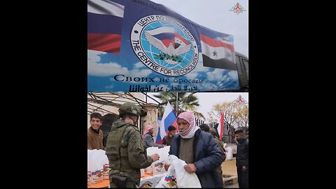 HUMANITARIAN AID - 🇷🇺🇸🇾🚛The Russian servicemen delivered more than four tonnes of food to Syria