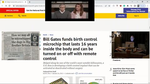 Bill Gates microchip birth control plans exposed.