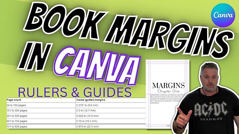 Book Margins in Canva. Rulers and Guides. Free Canva Templates Included.
