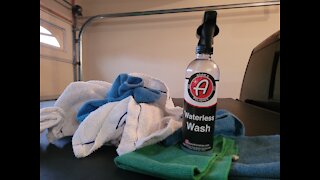 Adam's polishes - waterless wash demo and review