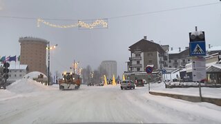 Sestriere under the snow