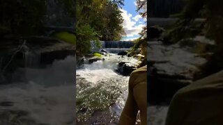 Standing in a waterfall