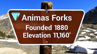 Ghost Town Animas Forks Drive to Silverton Colorado Alpine Loop (Easy Section) Early Summer