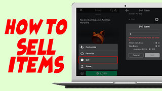 How To Sell Items On Roblox