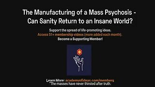 The Manufacturing of a Mass Psychosis – Can Sanity Return to an Insane World?