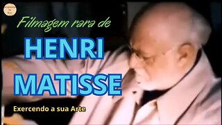 Filmagem rara de Henri Matisse exercendo a sua arte