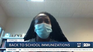 Back-to-school immunizations