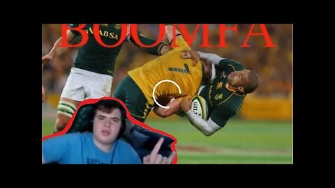 HUGE RUGBY HITS [REACTION AND FACE REVEAL]