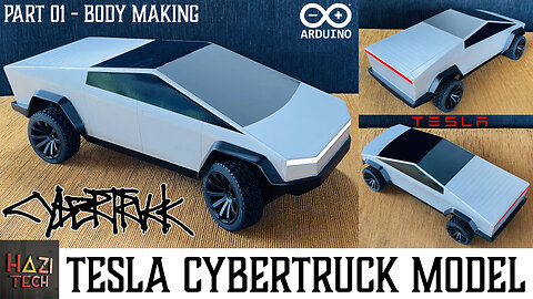 DIY Tesla Cybertruck RC Model With PVC Foam Boards | Arduino RC Truck | Body Making | Part 01