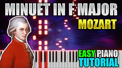 Minuet In F Major - Mozart | Easy Piano Tutorial