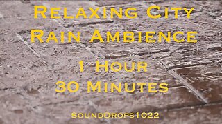 Rainy Metropolis Meditation: 1 Hour 30 Minutes Urban Ambience