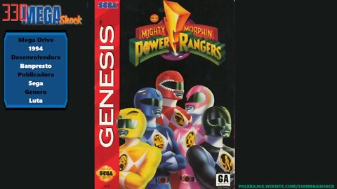 Jogo Completo 5 :Mighty Morphin Power Rangers (Mega Drive)