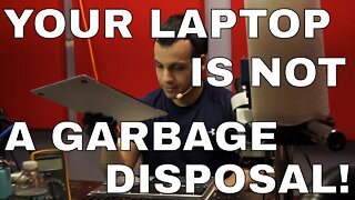 Eating over your laptop is nasty