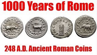 1000 Years of Rome 248AD Silver Roman Coin Collection Emperor PHILIP I the Arab #trustedcoins