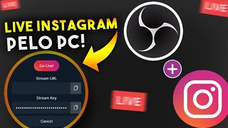 Como FAZER LIVE no INSTAGRAM pelo PC TOTALMENTE GRÁTIS