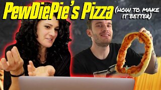 Italian Reacts to PewDiePie's Pizza | How to Make it BETTER!