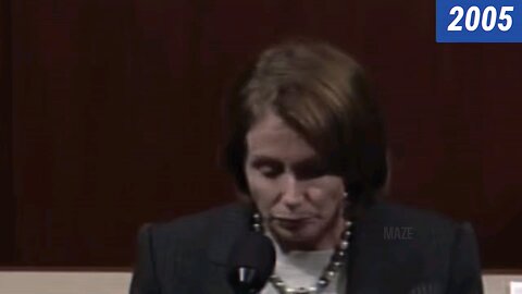 🤣 MUST WATCH. 2005. Nancy Pelosi preaches about border security and criticizes the Bush Admin.