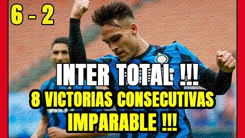 IMPARABLE el INTER! Octava victoria consecutiva: 6-2 al CROTONE con triplete de LAUTARO MARTÍNEZ