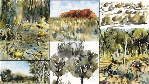 Australian Watercolor Landscapes Simplified: New Course Now Available