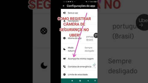 COMO REGISTRAR CÂMERA DE SEGURANÇA NO UBER