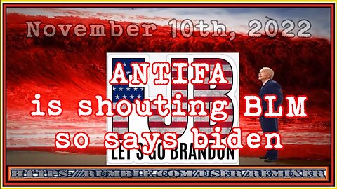 ANTIFA is shouting BLM so says biden