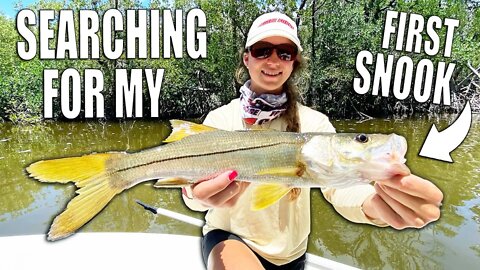 FIRST SNOOK | Florida Inshore Fishing with Live Shrimp!
