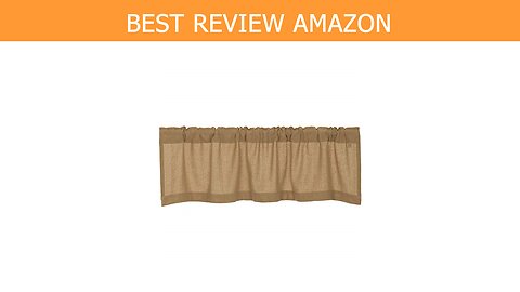 VHC Brands Burlap Natural Valance Review