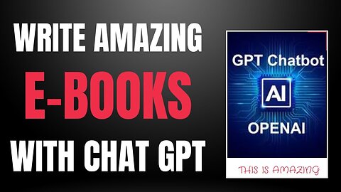 How To Write AMAZING E-Books With Chat GPT - Step-By-Step Tutorial Including Detailed Prompts!