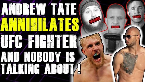 Andrew Tate ANNIHILATES UFC Fighter ! And NOBODY is talking about ?