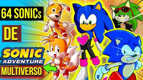 64 SONICS JUNTOS no SONIC ADVENTURE 😱| SONICVERSO