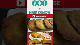 PASTEL COM MASSA DE PÃO DE FORMA #shorts #lanche #receita #maiscomida