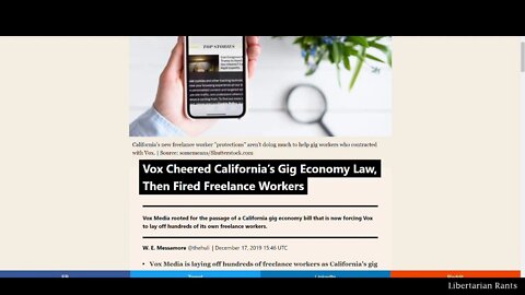 Vox Supported the AB5 Labor Law. Now they're cutting employees because of it.