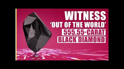 From Outer Space? 555.55-carat Black Diamond ‘The Enigma’ Set for Auction