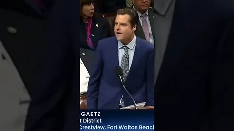 MATT GAETZ CALLS OUT CROOKED POLITICIANS WHO ARE OWNED BY LOBBYISTS