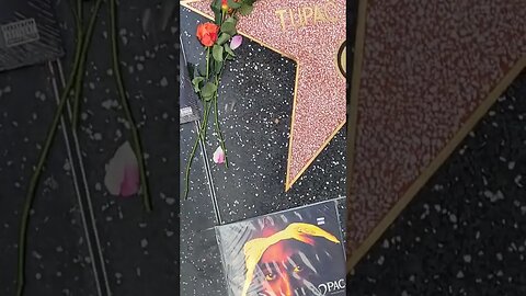 Tupac Star on Hollywood Blvd