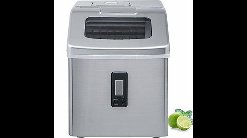 Nugget Countertop Ice Maker with Soft Chewable Ice, 34Lbs/24H, Pebble Portable Ice Machine with...