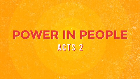 Power in People - Pastor Jeremy Stout