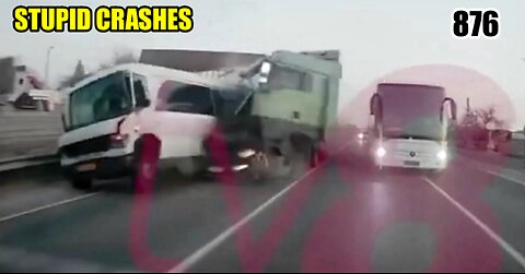 Stupid crashes 876 April 2024 car crash compilation