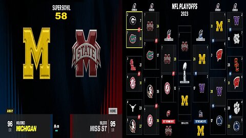 CFB 24 Michigan Wolverines Vs Mississippi State Bulldogs Year 2023 | SB 58