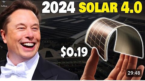 Elon Musk Revealed All New Solar Panels for 2024 Renewable Energy, Can blow your mind!