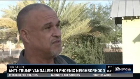 'F*** TRUMP' tagged on Phoenix home