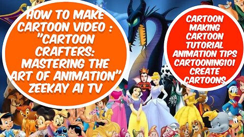 HOW TO MAKE CARTOON VIDEO : "Cartoon Crafters: Mastering the Art of Animation" Zeekay Ai Tv