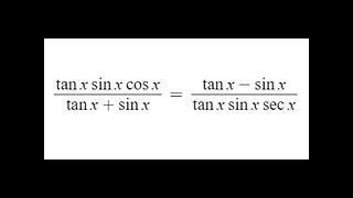 Grade 12 Advanced Functions - Trig Identity Question (ch 7.4)