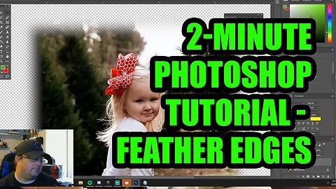 2 Minute Photoshop Tutorial for Dye Sublimation - Feathering Edges of an Image