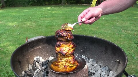 THE Chicken Shawarma on the MYDRACAS VERTICAL SKEWER!