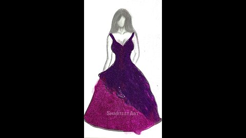 Glitter Art Dress ❤️ #artwork #style #dress
